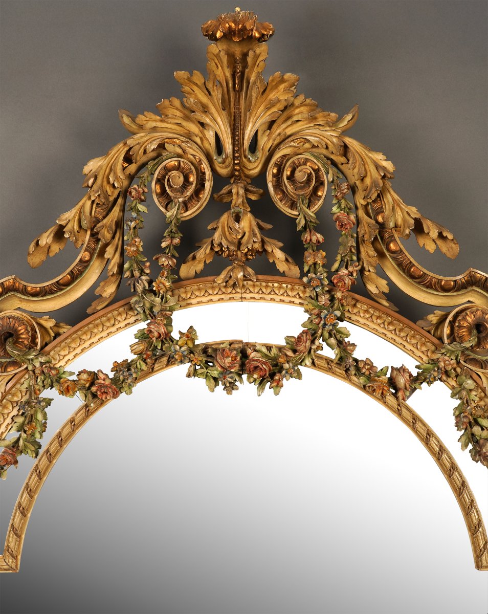 Miroir à parcloses, Italie, Circa 1890-photo-3