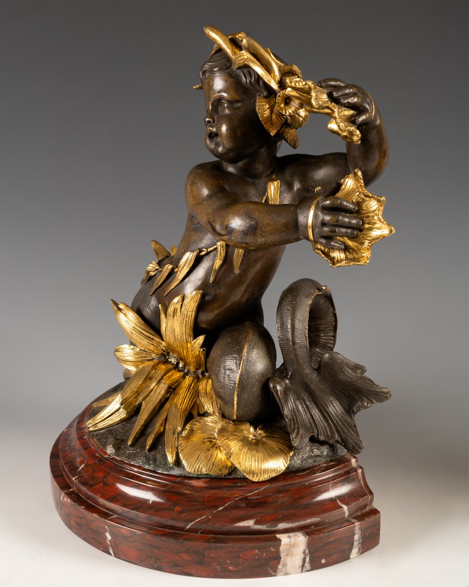 V. Paillard, Paire de Tritons, France, circa 1870-photo-2