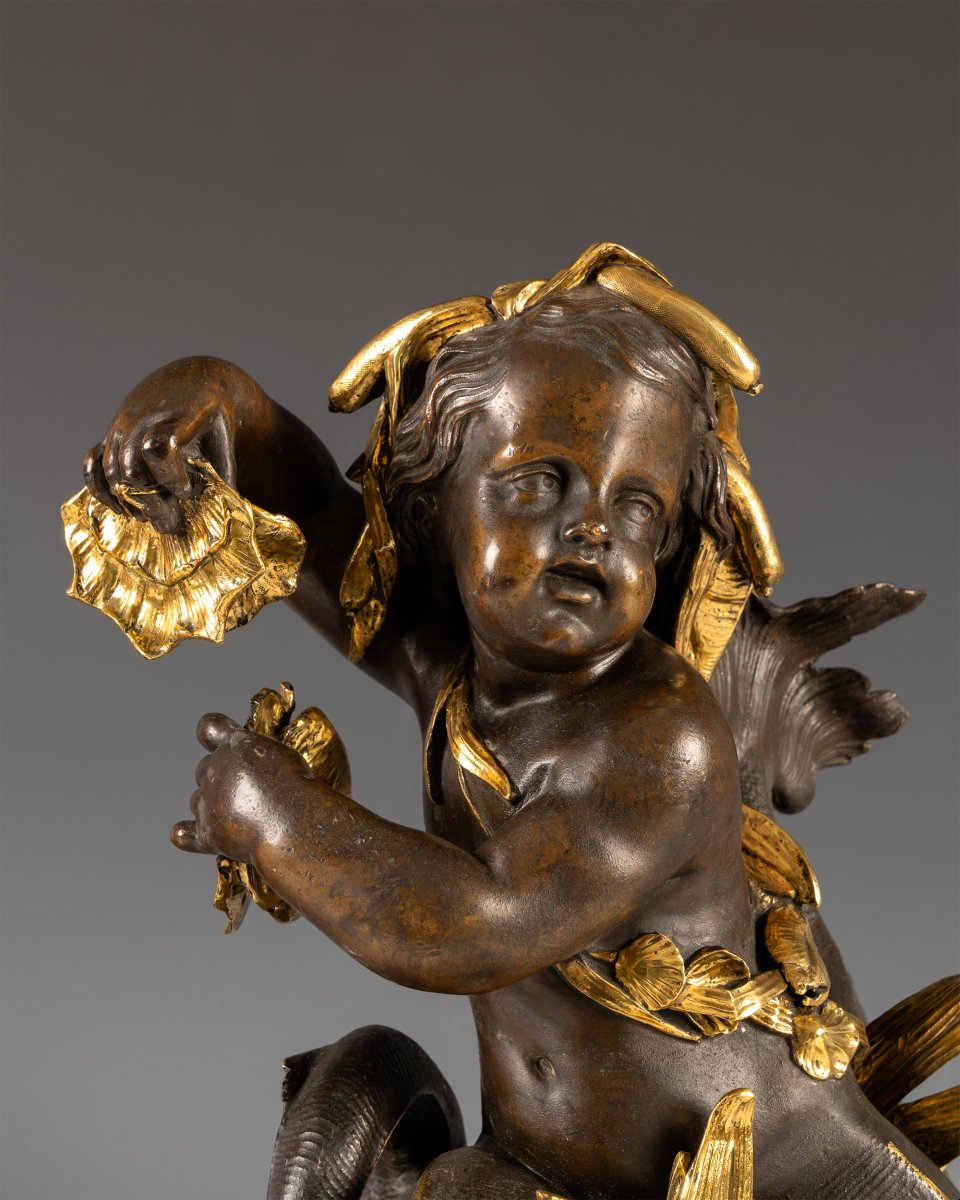V. Paillard, Paire de Tritons, France, circa 1870-photo-4