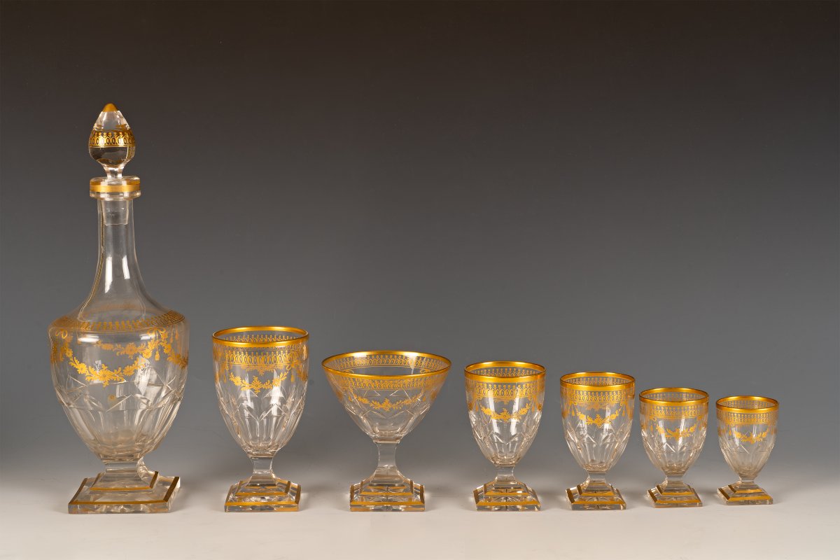 Saint-Louis, Important Service de Table, France, circa 1900-photo-3