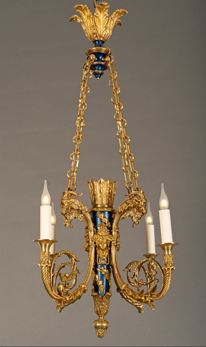 H. Vian, Lustre "au Carquois", France, circa 1880-photo-4