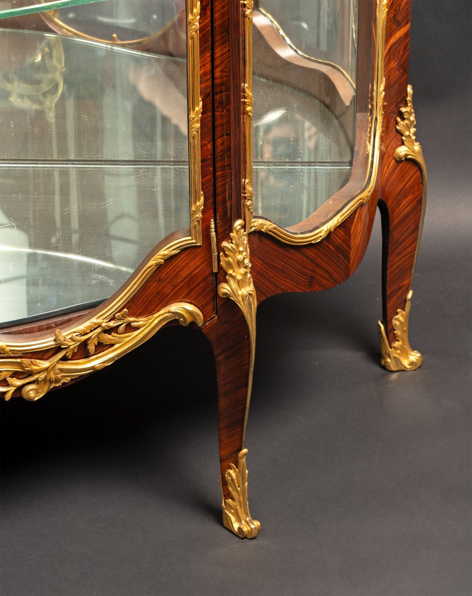 F. Schmit, Vitrine d'inspiration Louis XV, France, circa 1870-photo-1