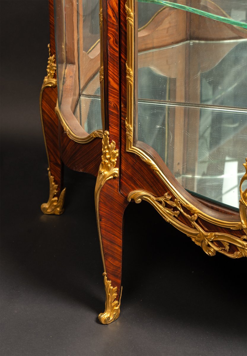 F. Schmit, Vitrine d'inspiration Louis XV, France, circa 1870-photo-2