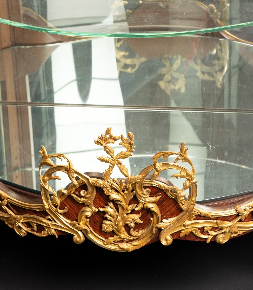 F. Schmit, Vitrine d'inspiration Louis XV, France, circa 1870-photo-3
