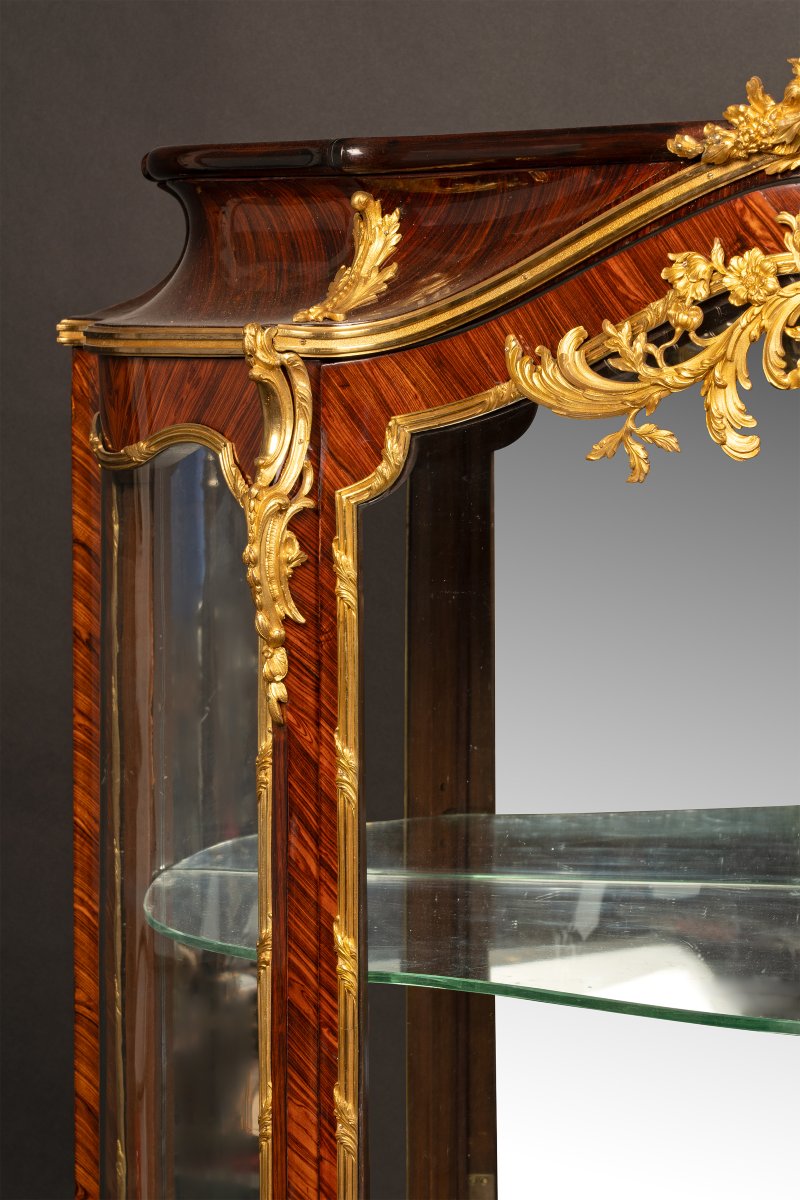 F. Schmit, Vitrine d'inspiration Louis XV, France, circa 1870-photo-4