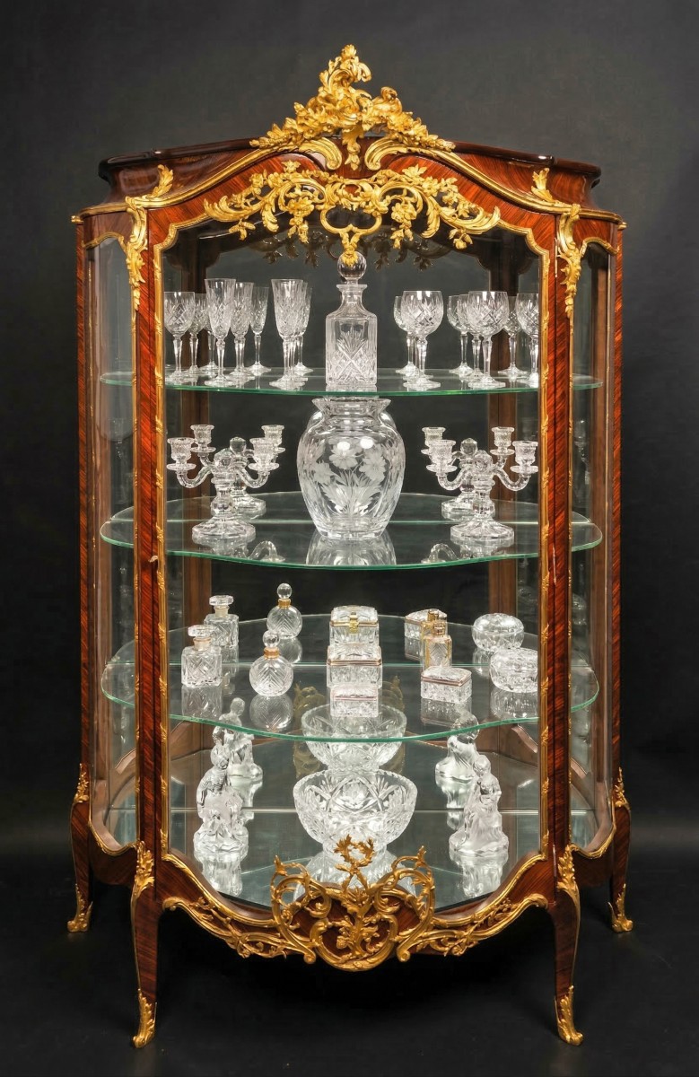 F. Schmit, Vitrine d'inspiration Louis XV, France, circa 1870