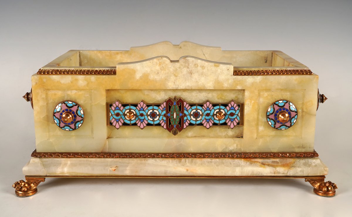E. Cornu And G. Viot Et Cie, Orientalist Planter, France, Circa 1870-photo-4