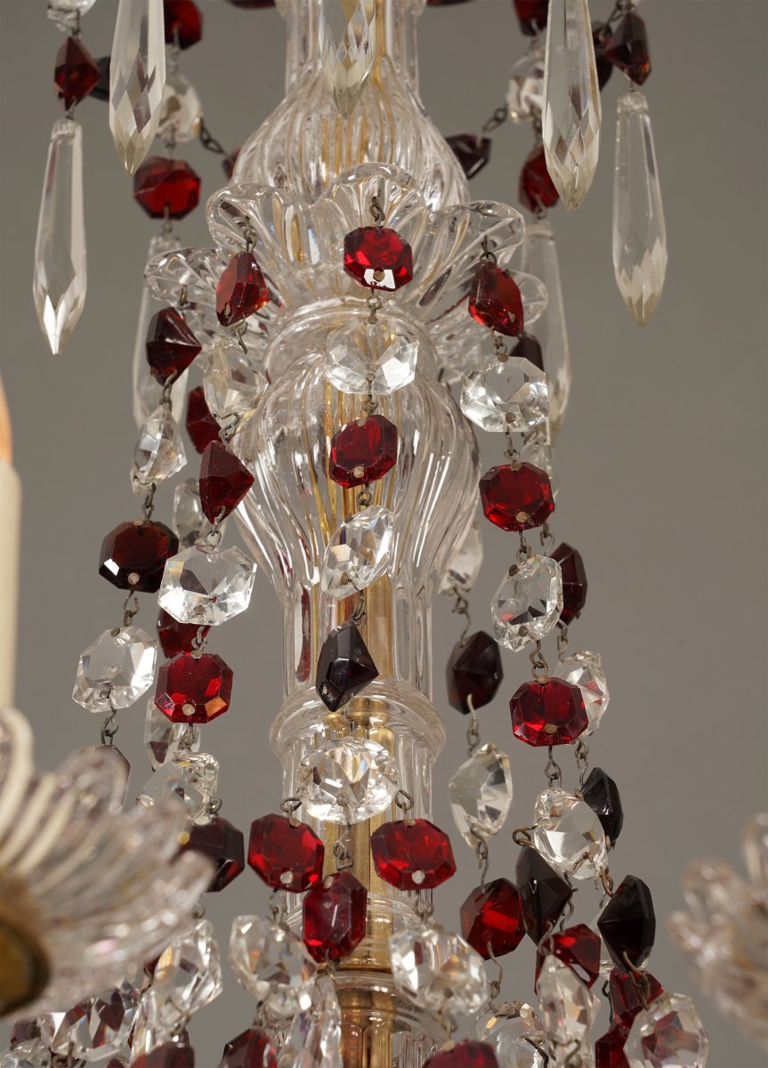 Baccarat, Crystal Chandelier, France Circa 1890-photo-3