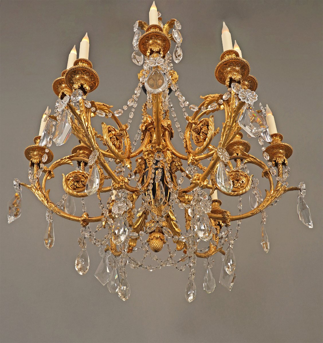 H. Vian, "bacchic" Chandelier, France, Circa 1870-photo-3