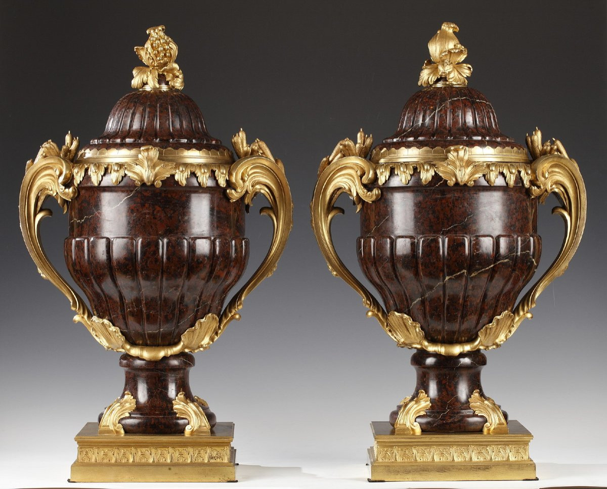 Maison Lexcellent, Paire de Vases Couverts, France, circa 1890-photo-2
