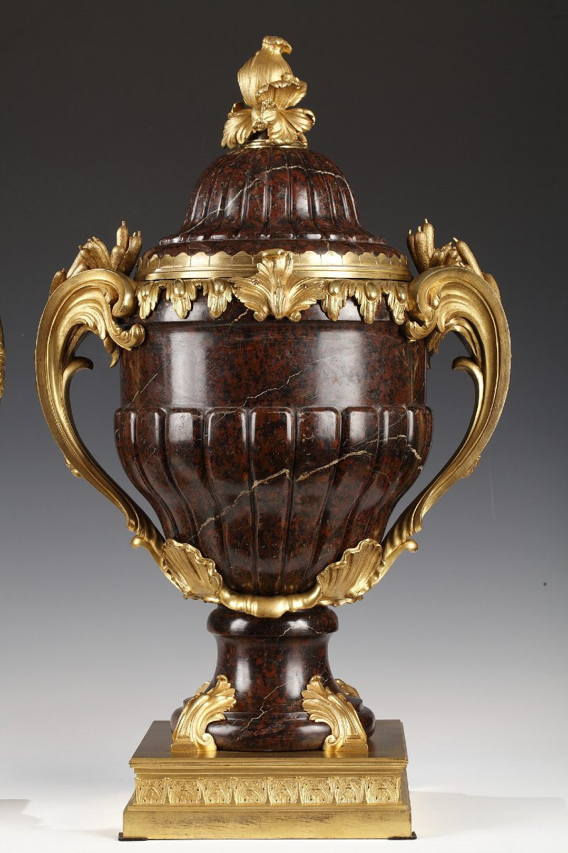 Maison Lexcellent, Paire de Vases Couverts, France, circa 1890-photo-4