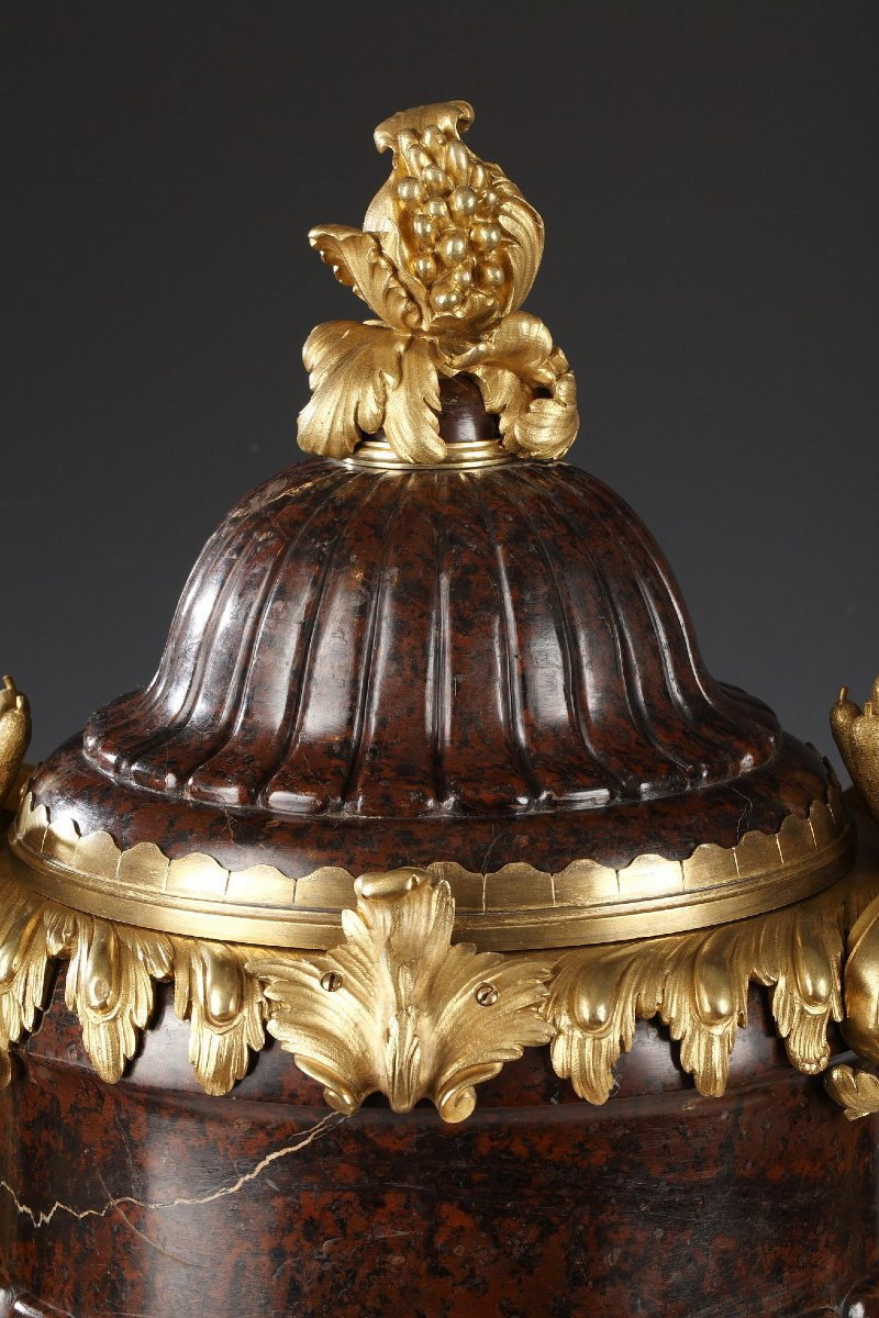 Maison Lexcellent, Paire de Vases Couverts, France, circa 1890-photo-3