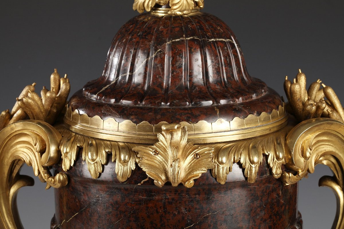 Maison Lexcellent, Paire de Vases Couverts, France, circa 1890-photo-4