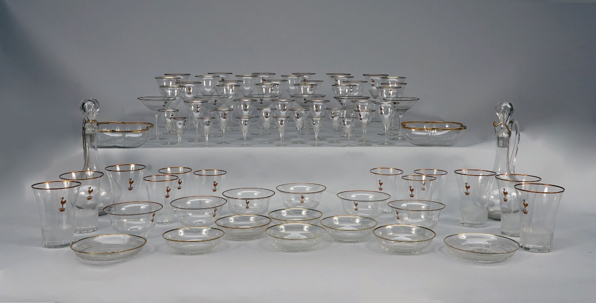 Bohemian Manufactory, Important Table Service, Czechoslovakia, 20th Century