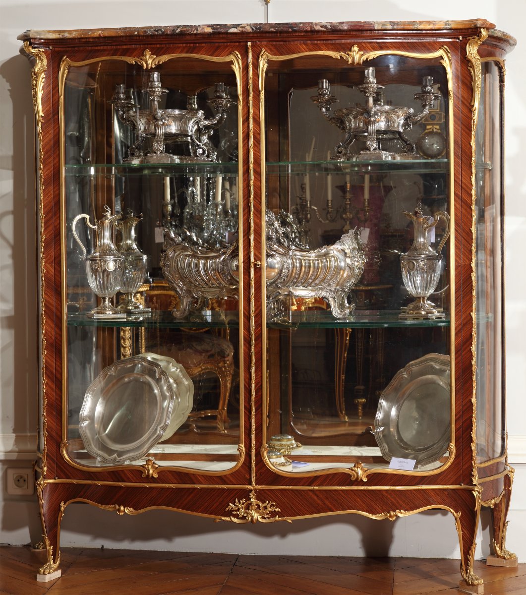 J.-e. Zwiener & L. Messagé, Pair Of Vitrines, France, Circa 1885-photo-3