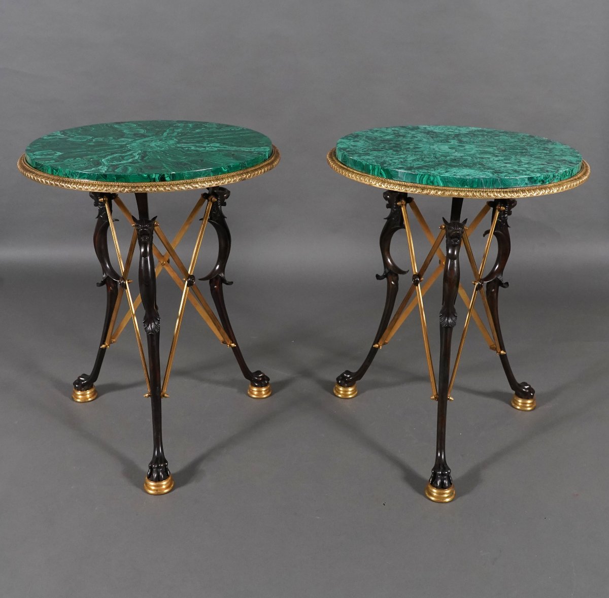 Paire de guéridons Néo-Pompéiens par H. Picard, France, circa 1860-photo-4