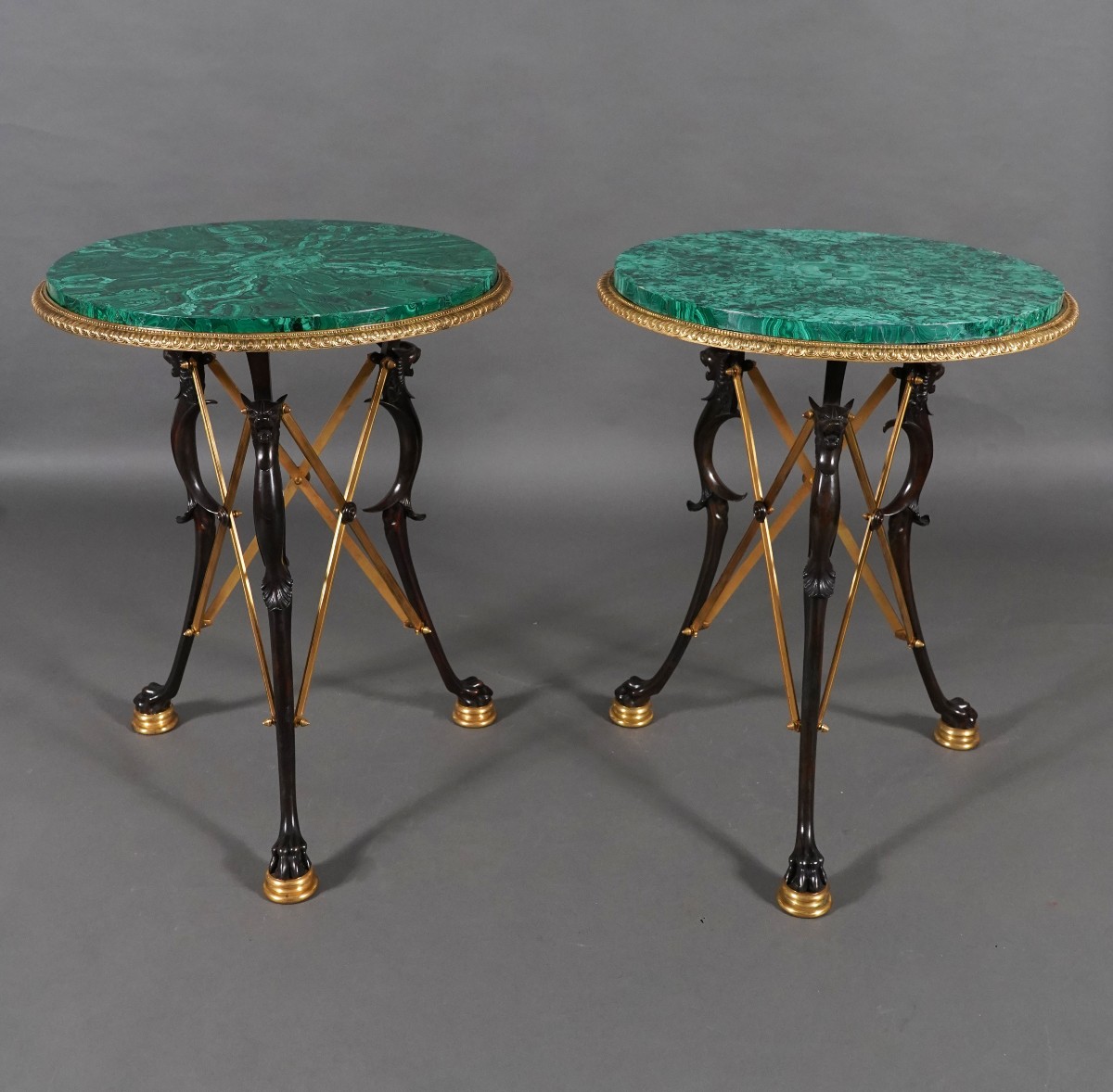 Paire de guéridons Néo-Pompéiens par H. Picard, France, circa 1860