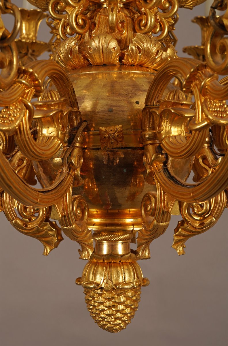 G.-j. Galle, Restauration Period Chandelier, France, Circa 1830-photo-1