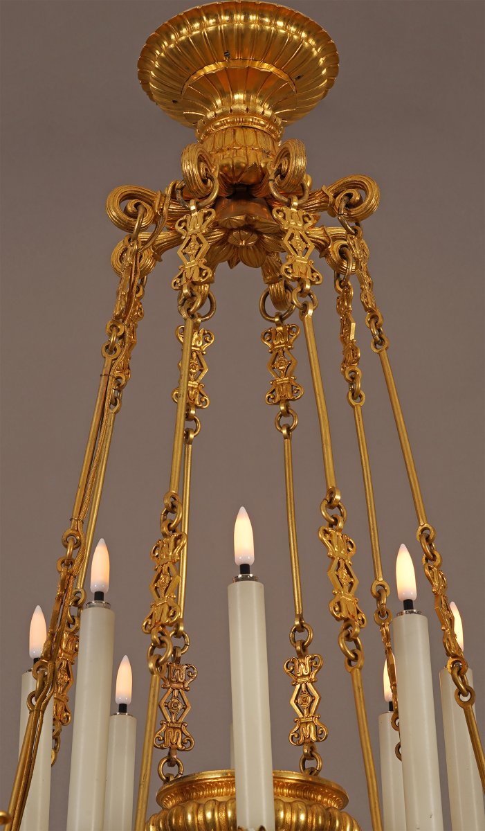 G.-j. Galle, Restauration Period Chandelier, France, Circa 1830-photo-6