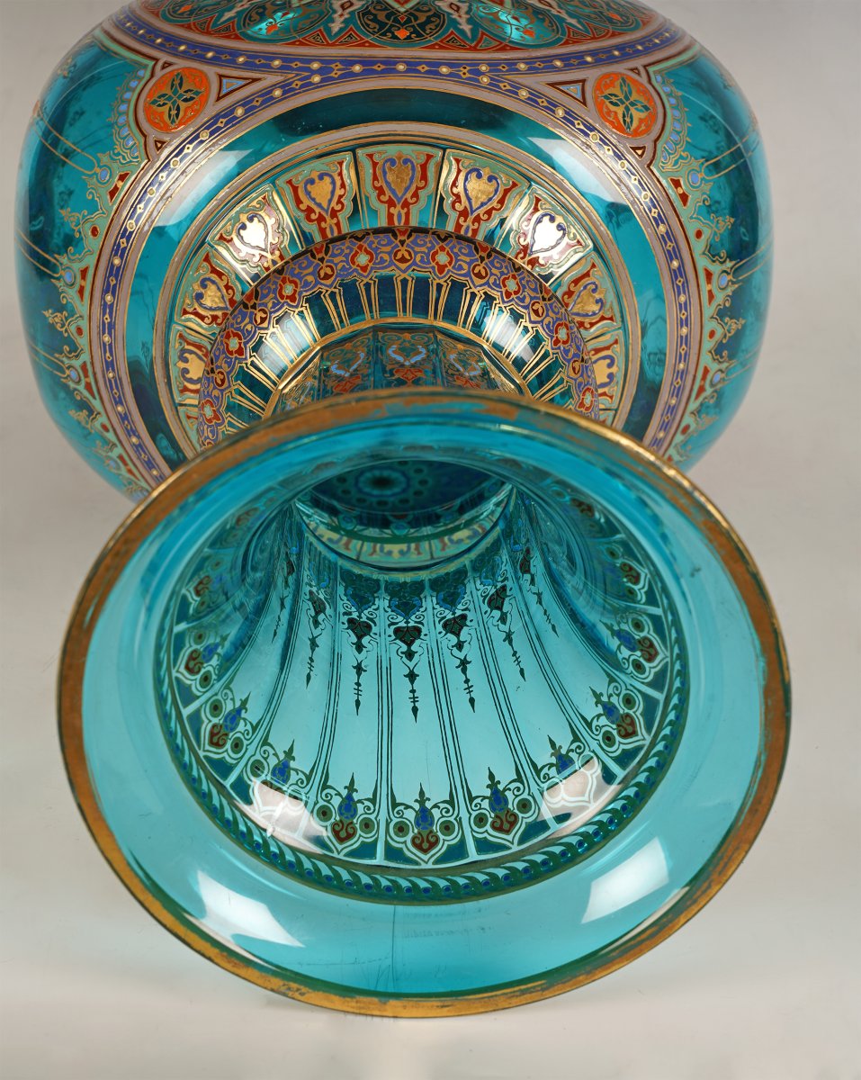 J. & L. Lobmeyr, Vase Orientalisant, Autriche, circa 1880-photo-3