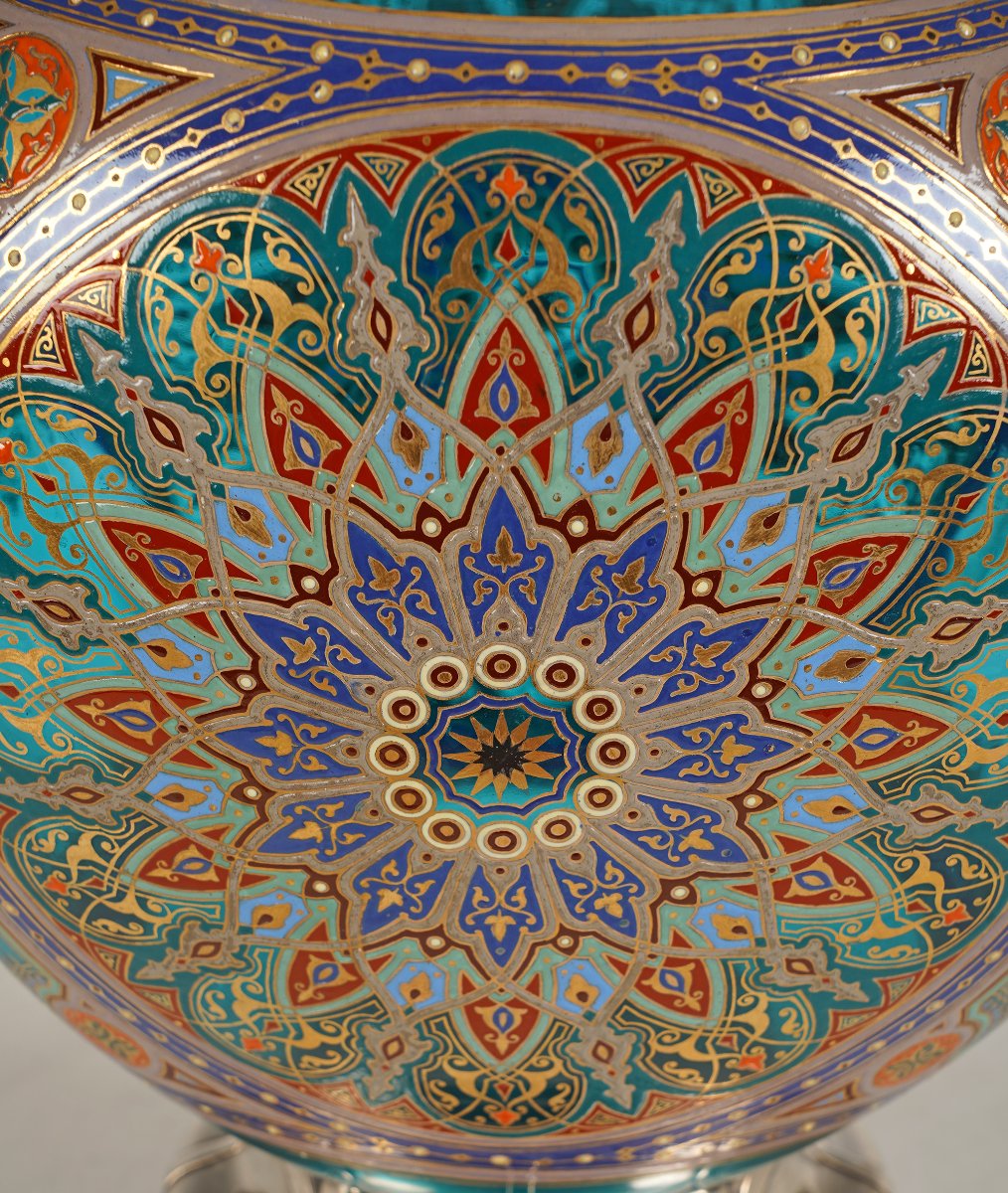 J. & L. Lobmeyr, Vase Orientalisant, Autriche, circa 1880-photo-4