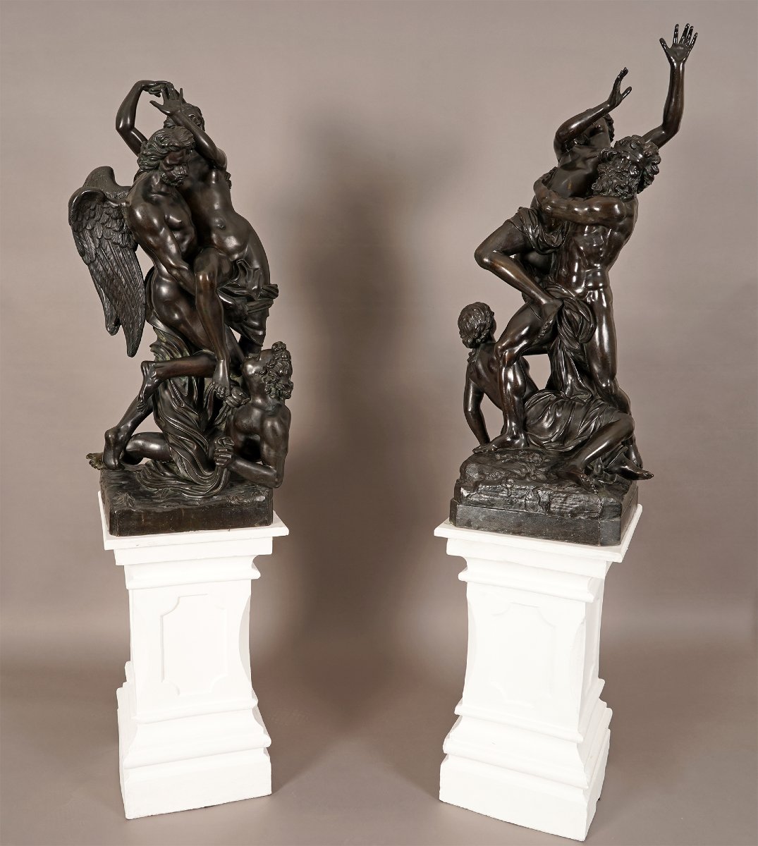 « Boreas Abducting Orithya » & « The Rape Of Proserpina », France, Circa 1870-photo-4