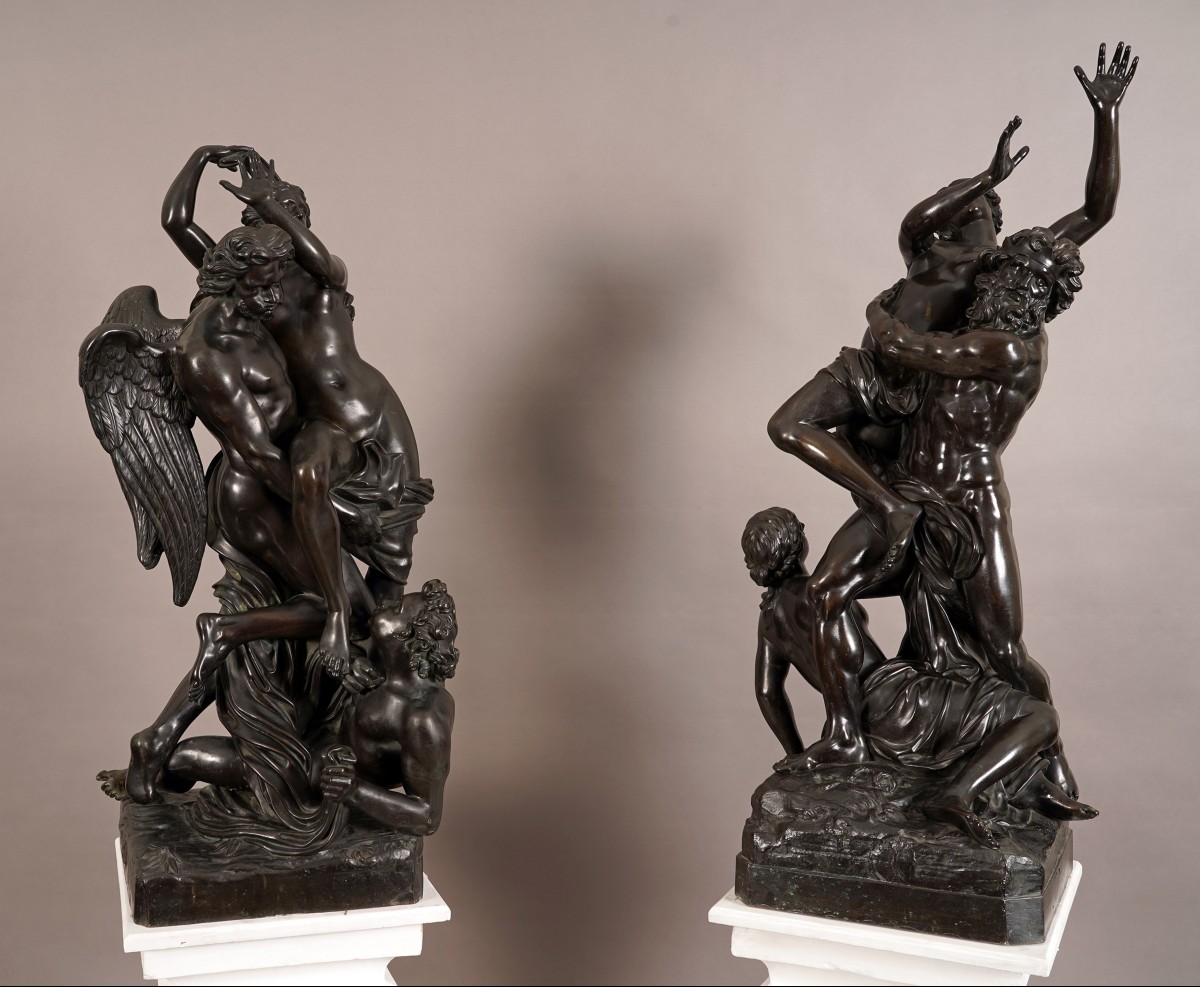 « Boreas Abducting Orithya » & « The Rape Of Proserpina », France, Circa 1870