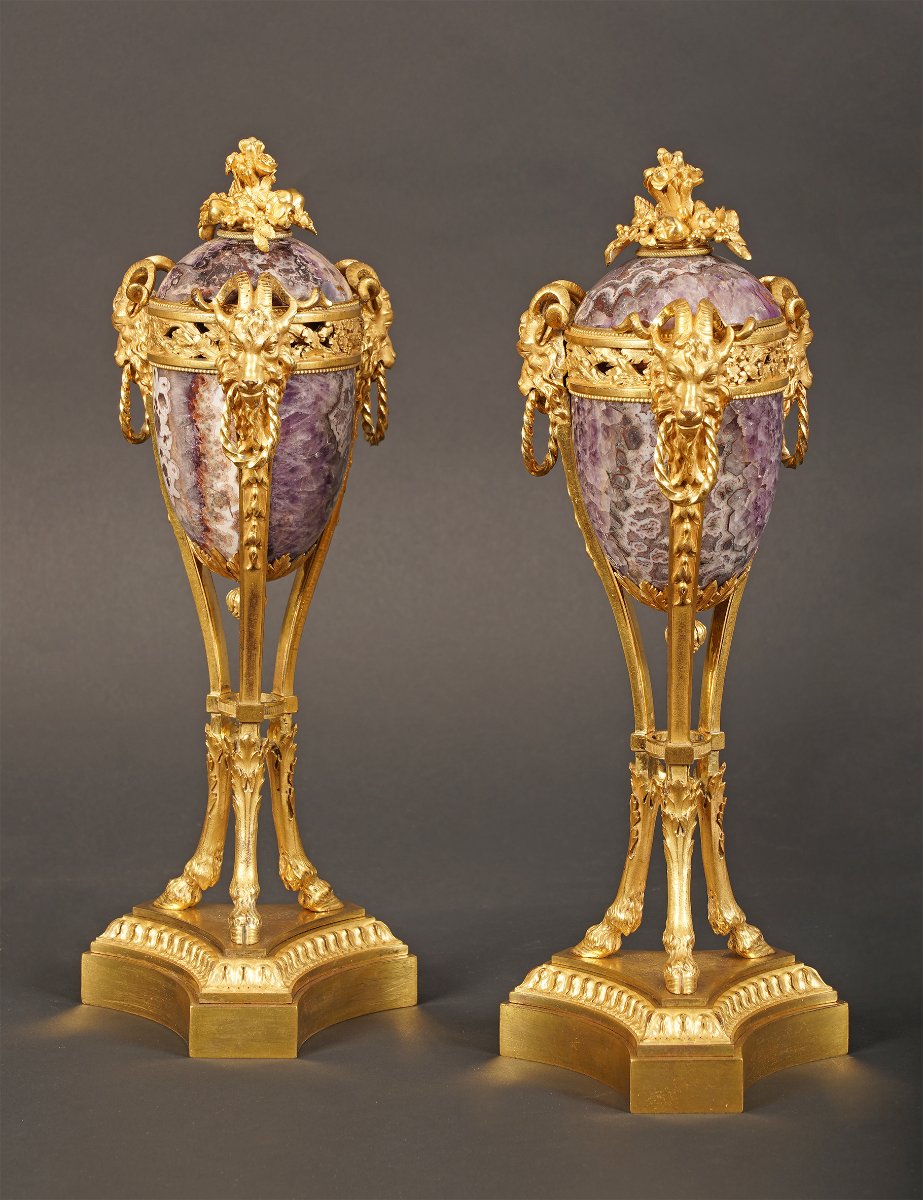 Maison Millet, Pair Of Perfume-burners, France, Circa 1870-photo-3