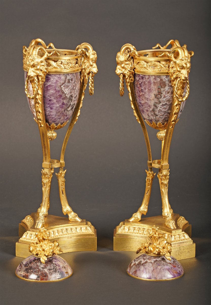 Maison Millet, Pair Of Perfume-burners, France, Circa 1870-photo-7