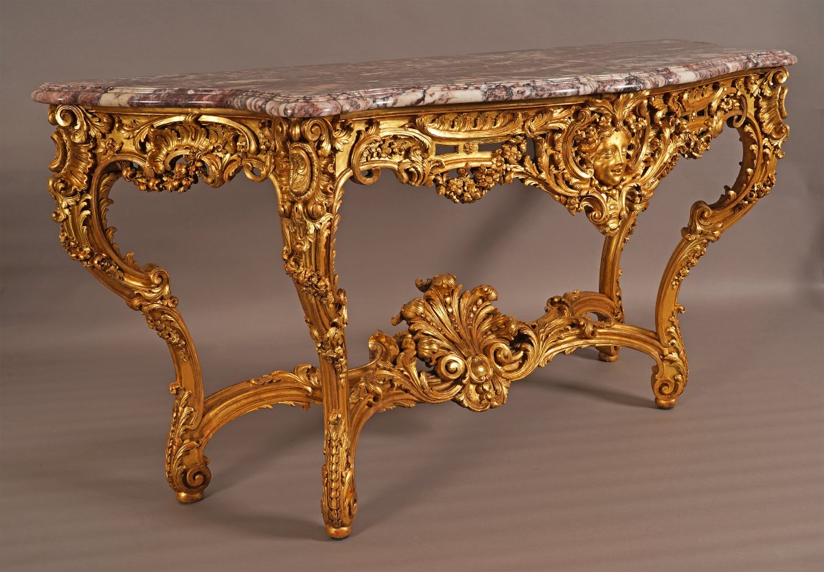 F. Linke, State Console Table, France, Circa 1890-photo-3