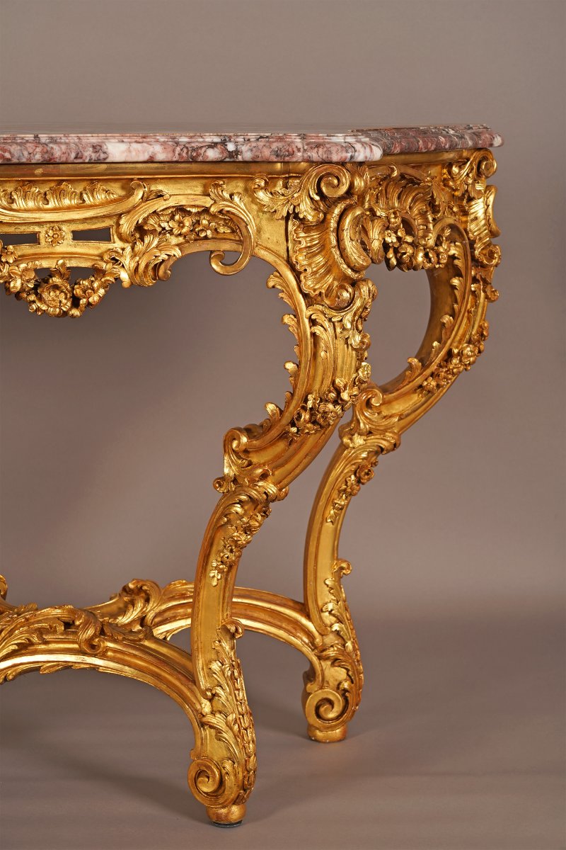 F. Linke, State Console Table, France, Circa 1890-photo-3