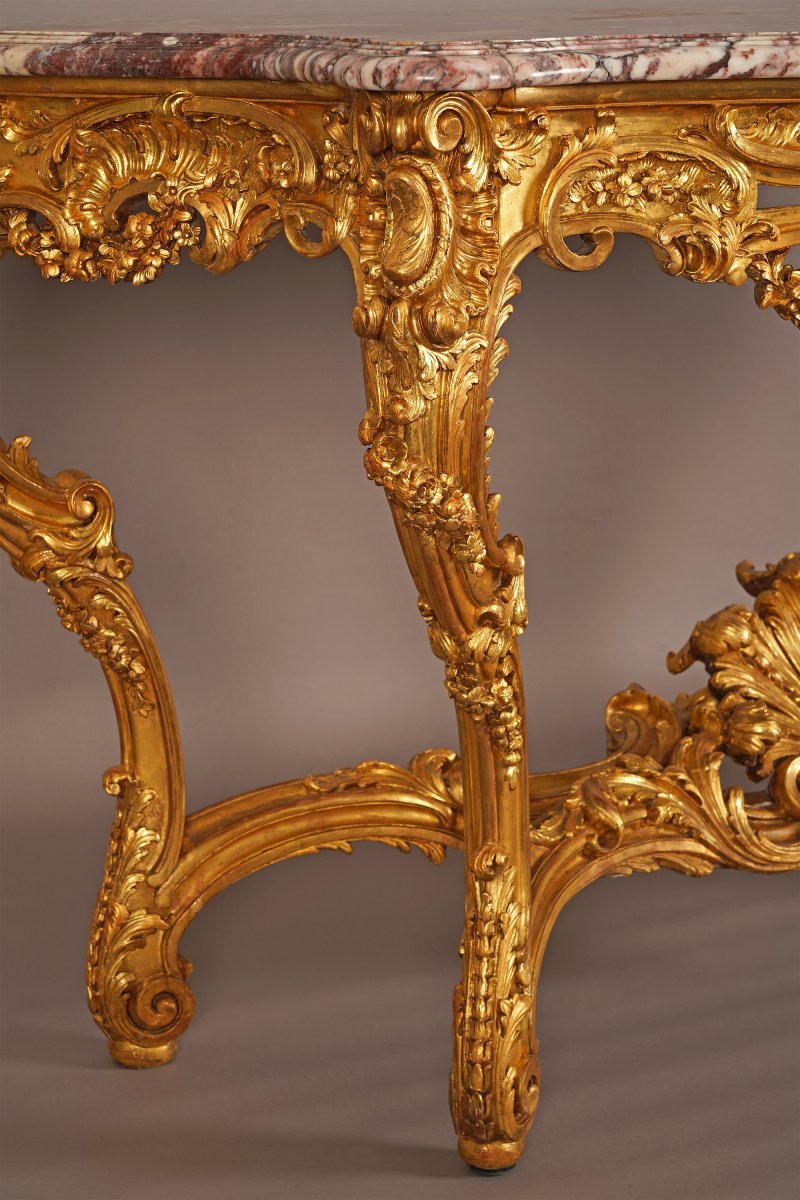 F. Linke, State Console Table, France, Circa 1890-photo-4