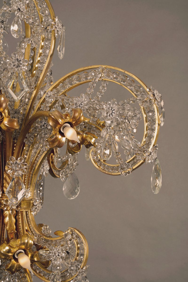 Maison Baguès, Lustre « Fleur de Lys », France, Circa 1900-photo-2