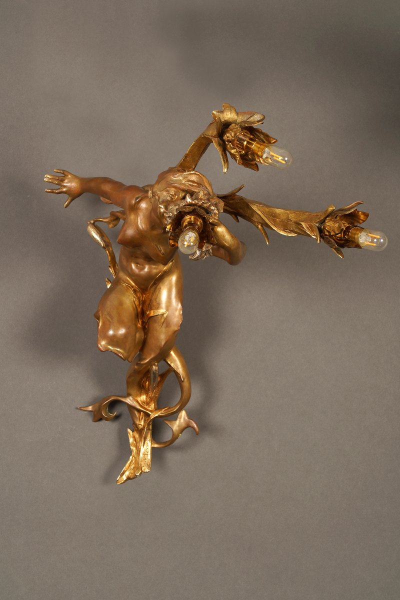 G. de Kerveguen, "Triton et Sirène", France, Circa 1890-photo-3