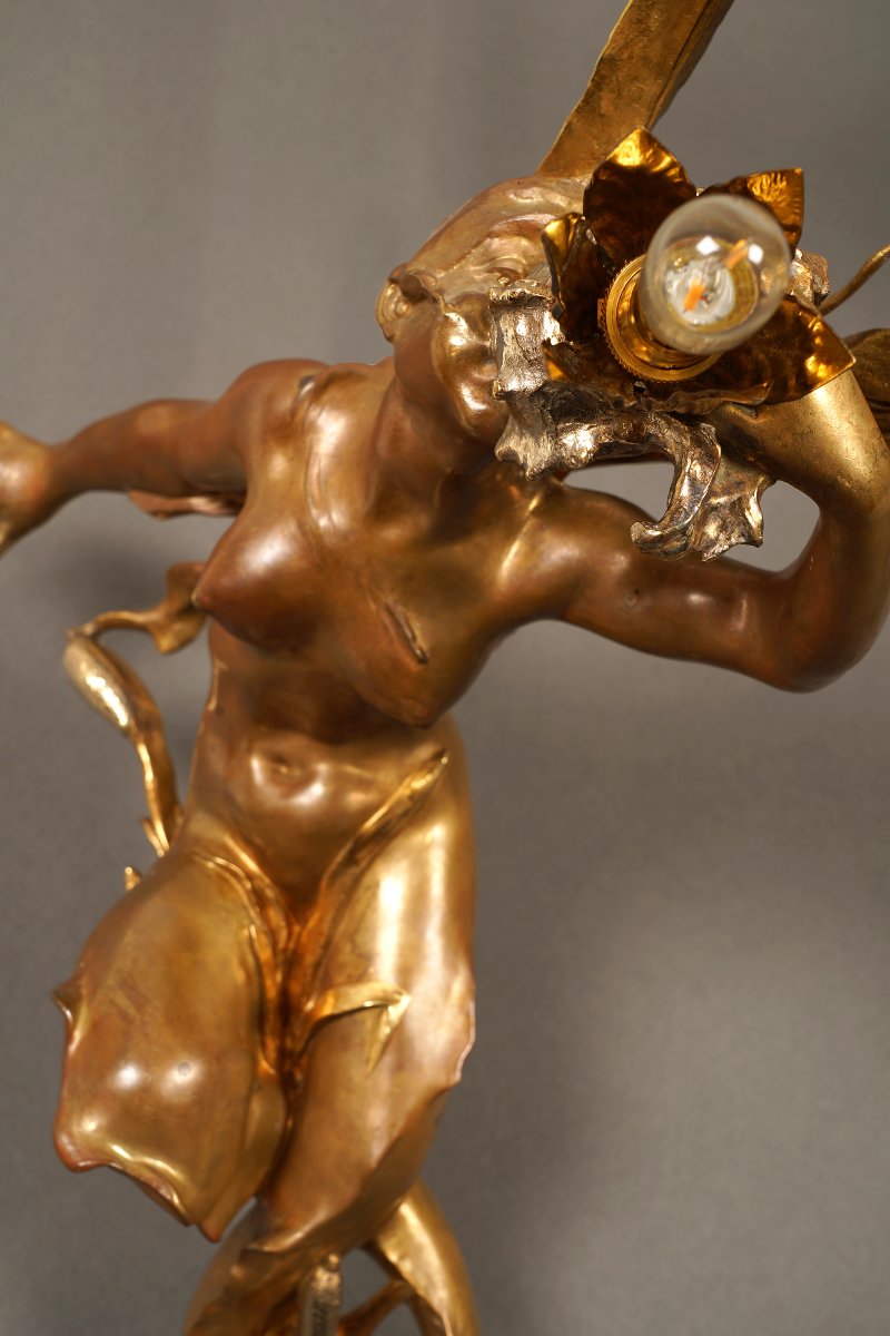 G. de Kerveguen, "Triton et Sirène", France, Circa 1890-photo-4