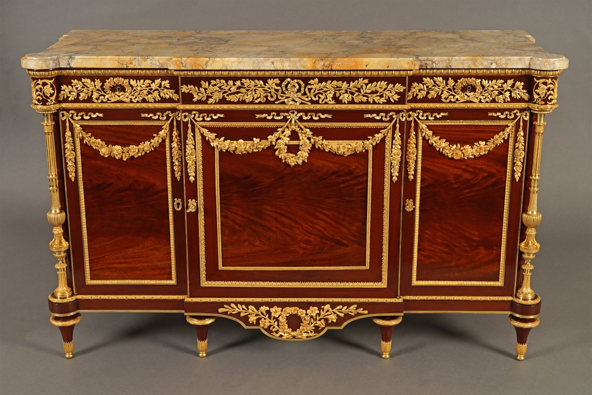 H. Dasson, Louis XVI-style Commode, France, 1880-photo-2