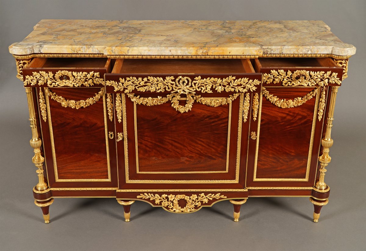 H. Dasson, Louis XVI-style Commode, France, 1880-photo-3