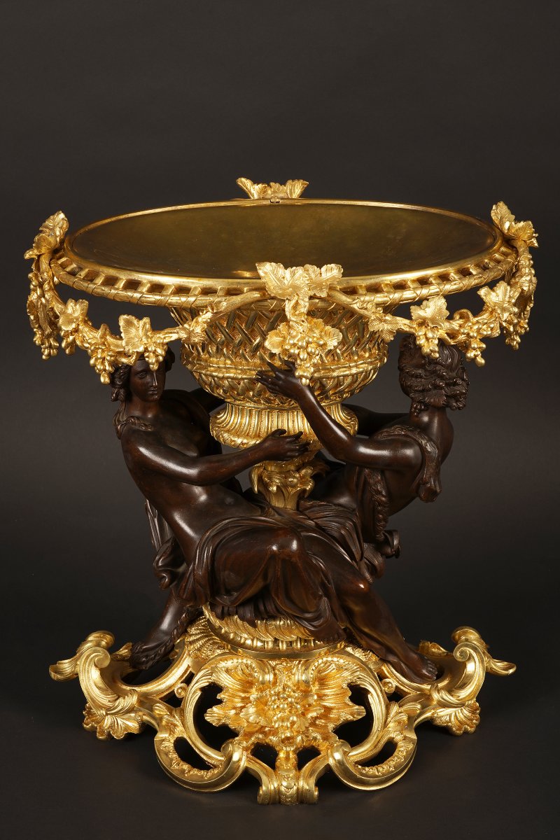 Centre de table "Hercule ivre" attr. à G. Denière (1815 - 1903), France, Circa 1870-photo-3