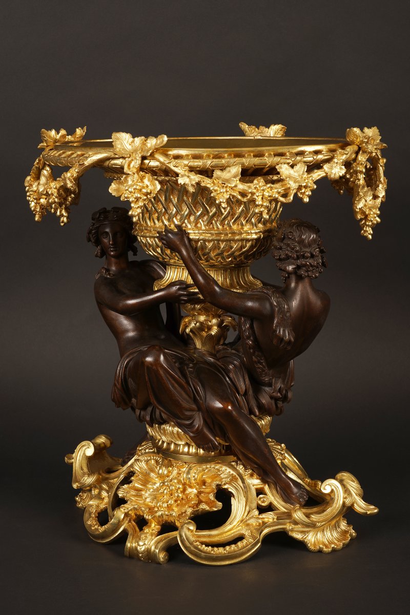 Centre de table "Hercule ivre" attr. à G. Denière (1815 - 1903), France, Circa 1870-photo-4