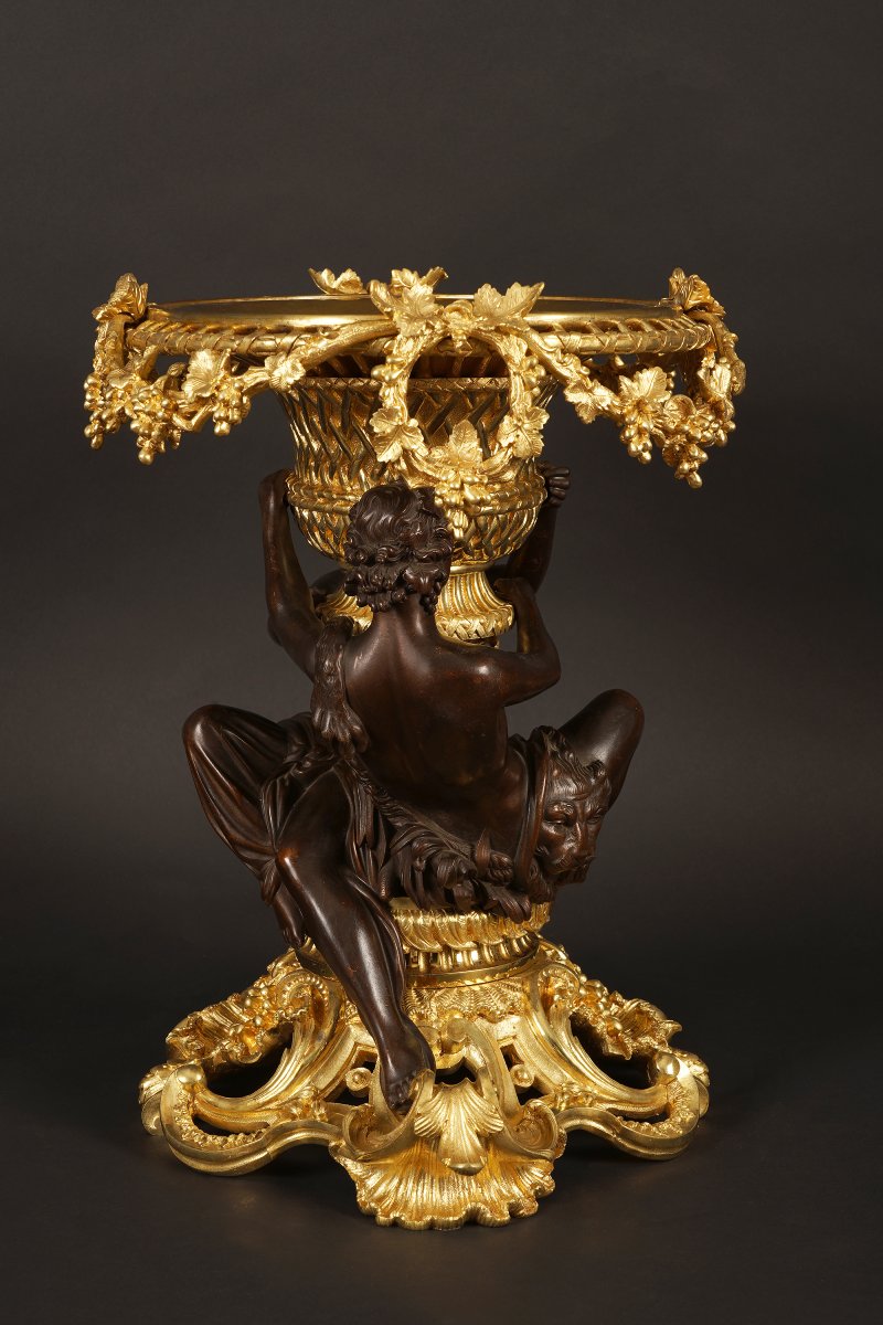 Centre de table "Hercule ivre" attr. à G. Denière (1815 - 1903), France, Circa 1870-photo-2