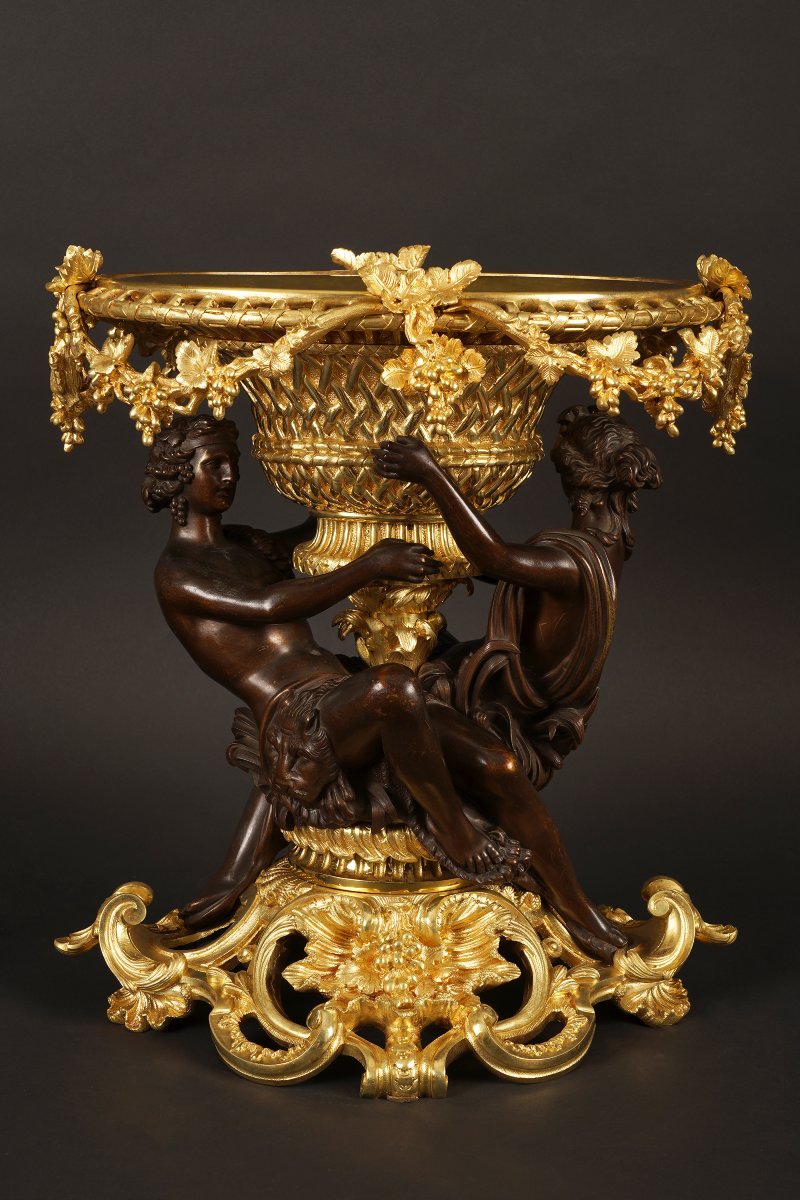 Centre de table "Hercule ivre" attr. à G. Denière (1815 - 1903), France, Circa 1870-photo-3