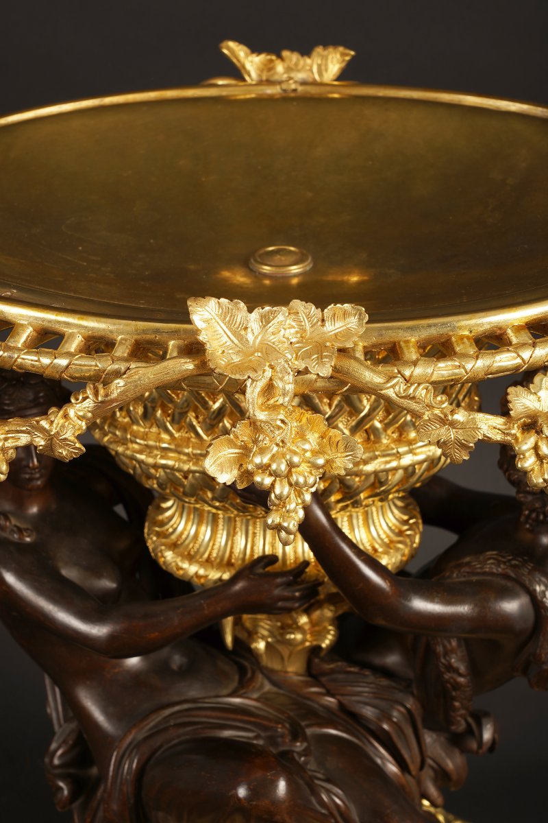 Centre de table "Hercule ivre" attr. à G. Denière (1815 - 1903), France, Circa 1870-photo-8