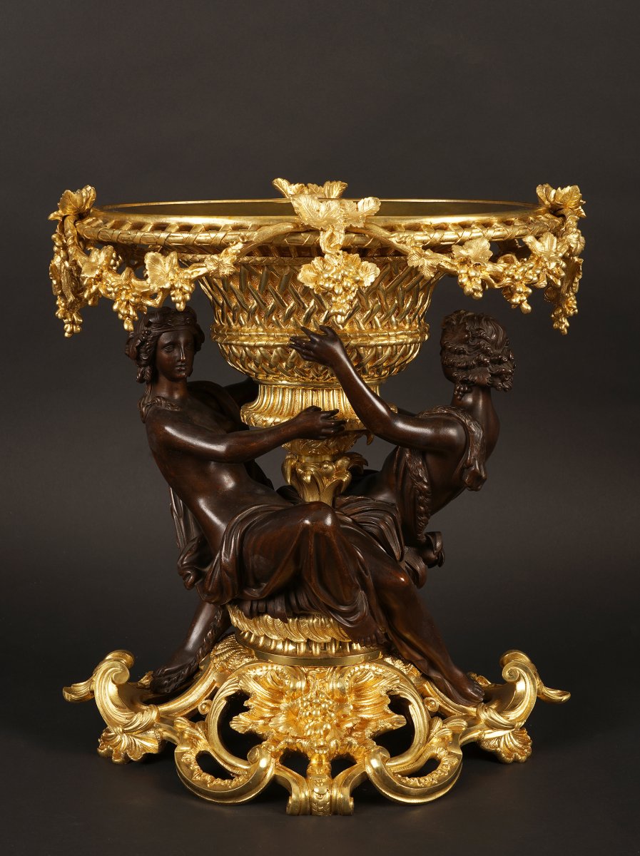 Centre de table "Hercule ivre" attr. à G. Denière (1815 - 1903), France, Circa 1870