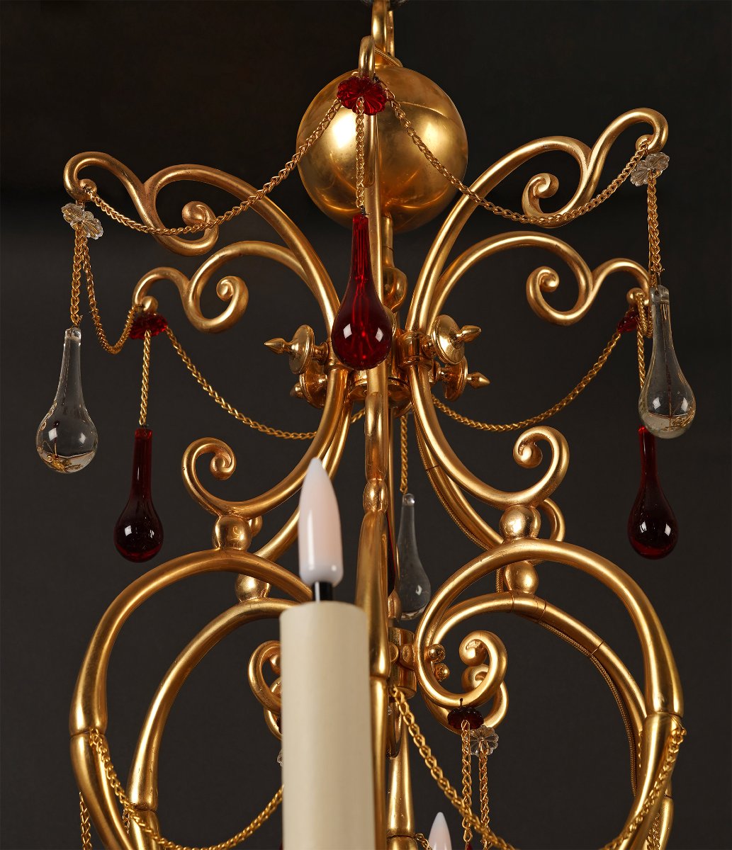 Baccarat, Lustre orientaliste, France, circa 1890-photo-4