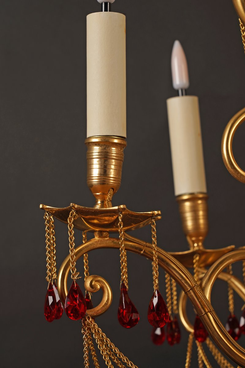 Baccarat, Lustre orientaliste, France, circa 1890-photo-1