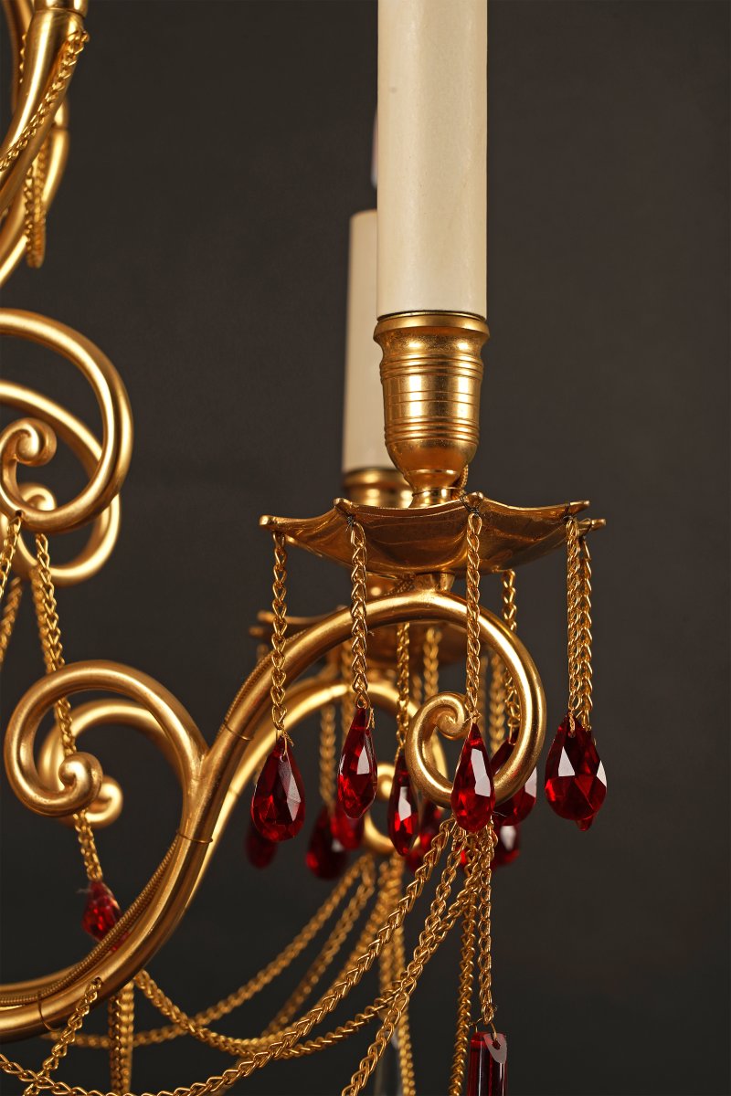 Baccarat, Lustre orientaliste, France, circa 1890-photo-2