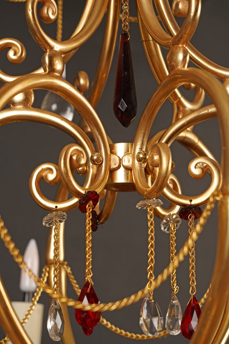 Baccarat, Lustre orientaliste, France, circa 1890-photo-3