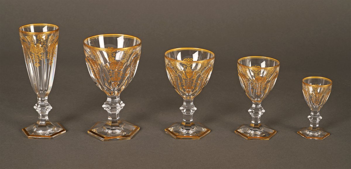 Baccarat, Partie de service «Harcourt Empire», France, Circa 1970-photo-2