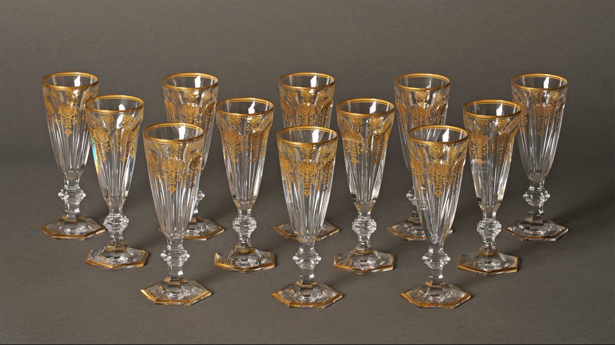 Baccarat, Partie de service «Harcourt Empire», France, Circa 1970-photo-3
