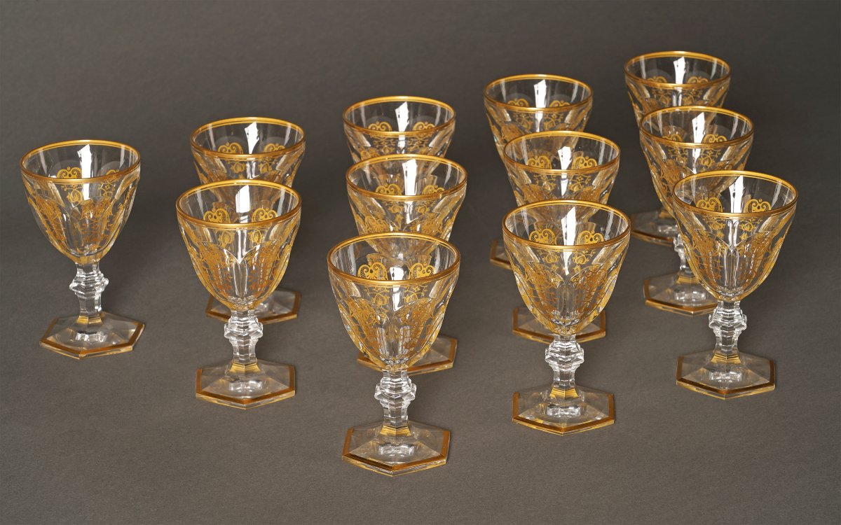 Baccarat, Partie de service «Harcourt Empire», France, Circa 1970-photo-3